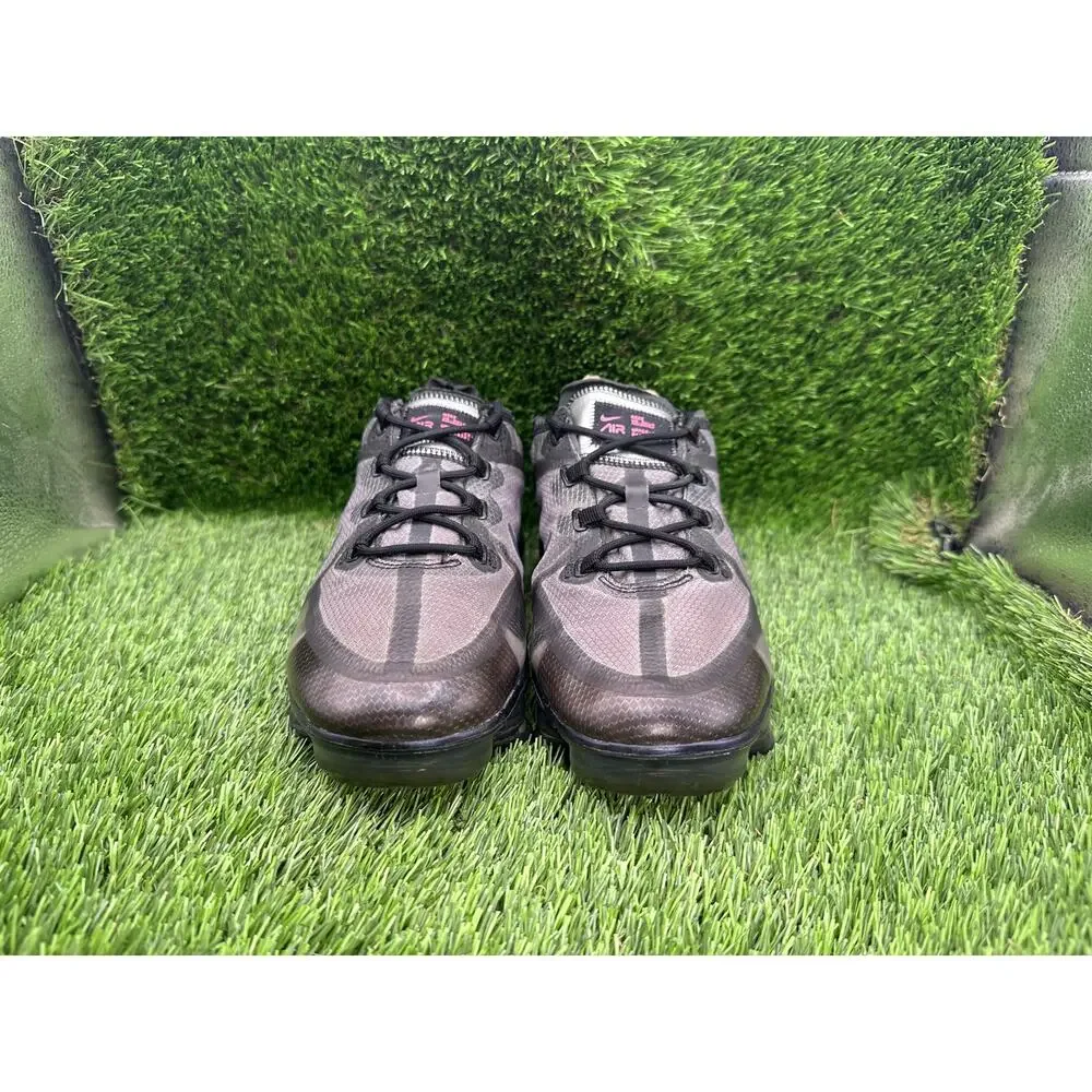 Nike Air VaporMax 2019 AJ2616-003 Athletic Sneaker Boys 6 Black Woven Running